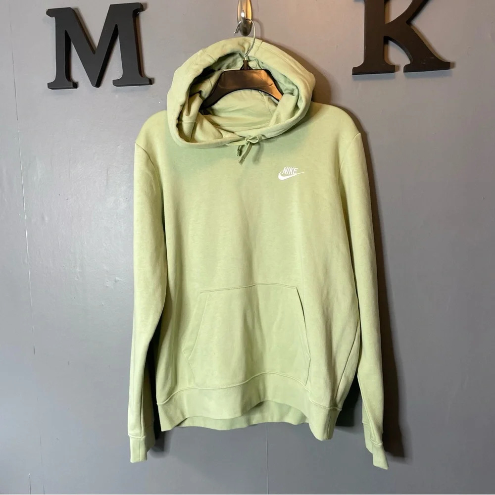 Nike lime green hoodie women's size large